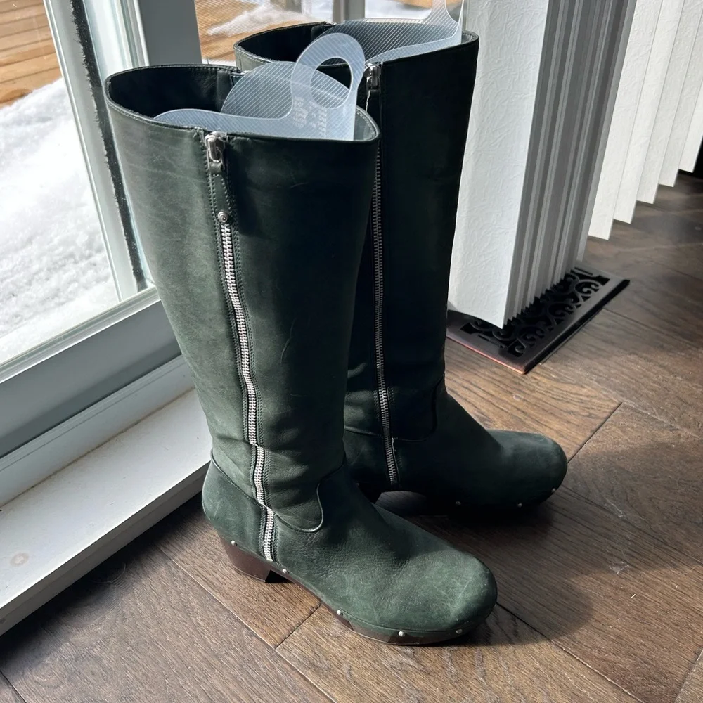 RARE Rockport adiPRENE by addidas Green Knee-High Women's Boots - Size 9.5 - Picture 2 of 10